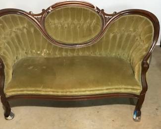 Gorgeous Antique Sofa. 59"L 26"W 35"H