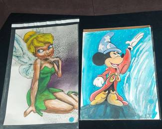  03 Disney Cartoon Drawings Tinker Bell and the Sorcerers Apprentice