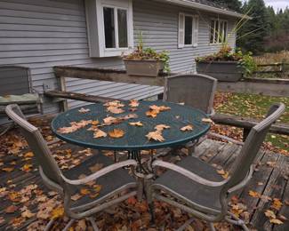 See how the planter straddles the railing!  Genius!