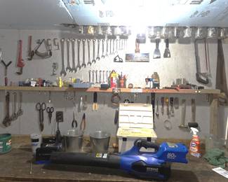 One of two Tool Benches.  So Organized!!