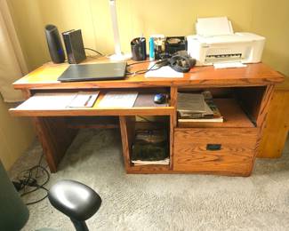 Oak Computer Desk
