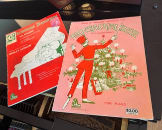 1961 Wesley Schaum Music For Children Christmas Favorites For Piano Song Book/Sheet Music, 1966 Nutcracker Suite Song Book/Sheet Music