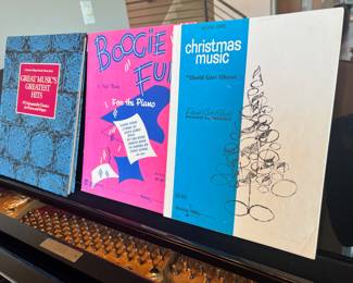 1981 Reader's Digest Great Music's Greatest Hits Song Book/ Sheet Music, 1957 Belwin Mills Boogie Fun For The Piano By Hazel Martin Sheet Music, 1968 Belwin Mills Christmas Music for Piano - Level One by Glover and Garrow Song Book/Sheet Music