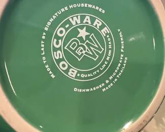 Bosco-Ware Green Ceramic Utensil Holder