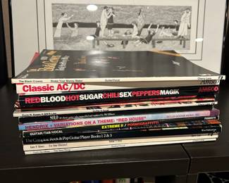 Assortment of Guitar Player Books