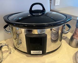 Crockpot Stainless Steel/Black Slow Cooker