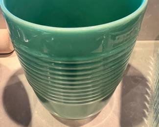 Bosco-Ware Green Ceramic Utensil Holder