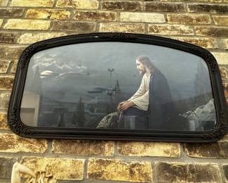 Vintage Framed picture of Jesus 