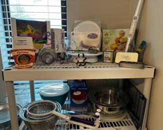 Wilton Baking, mixing bowls, strainers. 