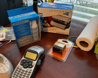 Label maker, Polaroid Camera in box 