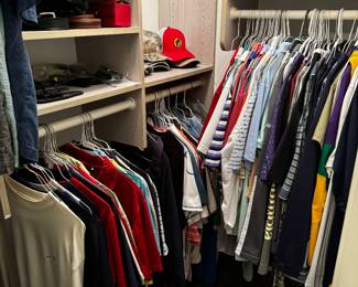 Men’s shirts, belts, etc. 