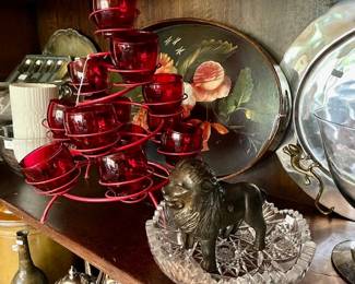 Little Lion Bank, Tole Tray, & More