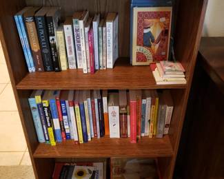 BOOK CASE, PAPER BACK BOOKS