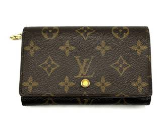 Louis Vuitton Monogram Canvas Porte-Monnaie Carte Credit Double Hook Wallet