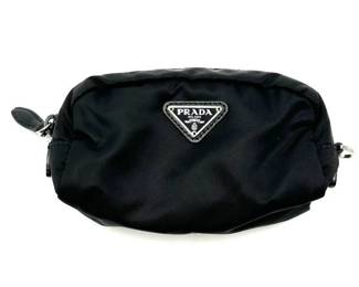 Prada Tessuto Nylon Pouch in Black