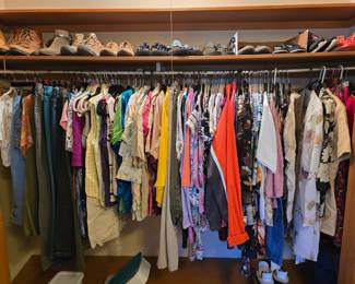 This closet is in the primary bedroom, last on left.