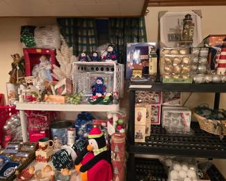 Christmas is in the basement. 