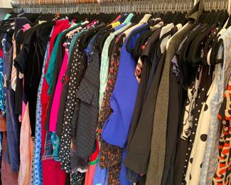 On of three closet that will be completely full of jackets, tops, dresses and more