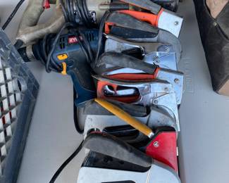 Saw, drill and stapler