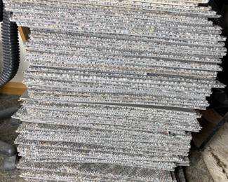 over a hindered squares of carpet that measure 19in on each side. Carpet a large area with these 