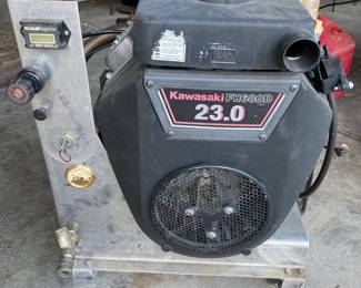 Industrial strength power washer, Hoses and washer wands included. 