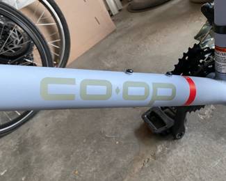 CoOp Mountain bike. Front tire included, wasn't found at the time of pictures but is there