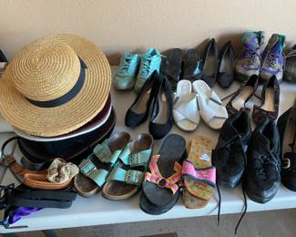 womens shoes, sizes 7 1/2 for a lot of them