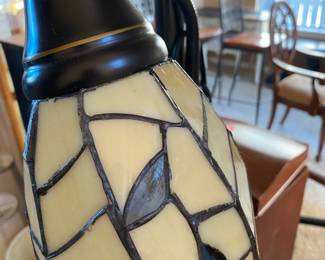 Beautiful lamp with mosaic shade