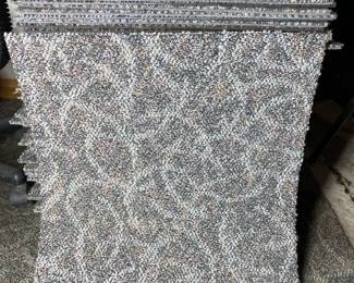 over a hindered squares of carpet that measure 19in on each side. Carpet a large area with these