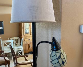 Beautiful lamp with mosaic shade