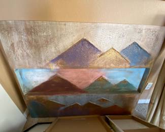 Mountain scape painting