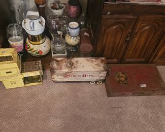 Vintage Easy Bake Oven, Structo Toy Trailer and Vintage Erector Case with some Parts