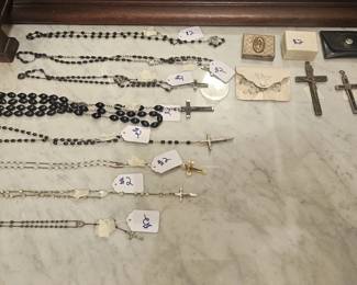 Assortment of Rosary Beads