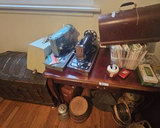vintage sewing machines and supplies