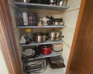 Kitchen Appliances, Pots and Pans