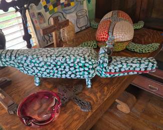 TABLE AND CABINET TO RIGHT STAY WITH HOME