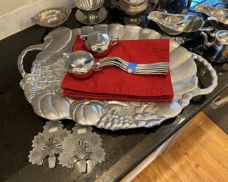 Silver Plated Kitchen Ware,  Pewter Kitchen Ware
