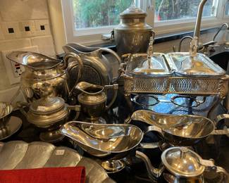 Pelouze Postal Scale, Silver Plated Kitchen Ware,  Pewter Kitchen Ware
