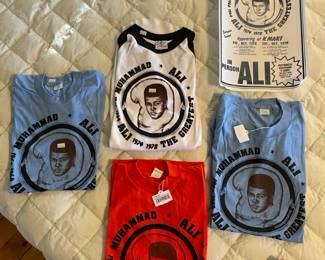 Muhammad Ali Red Shirt,   Muhammad Ali Blue Shirt
