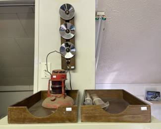 Traffic Guard Lantern, Wood Trays
