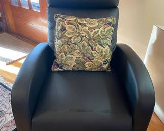 Black Leather Recliner