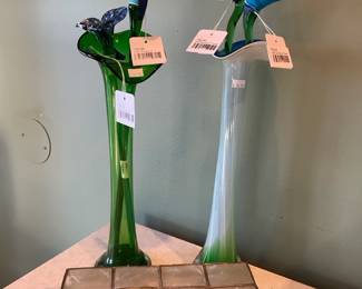 Glass Flower A, Glass Flower B, Daffodil Glass Flower
Calla Lily Glass Flower