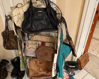 Kate spade, Burberry, Anne Klein, coach, custom tooled leather 