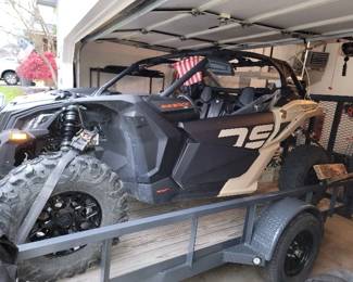 2022 Can Am Maverick DS Turbo w/Trailer