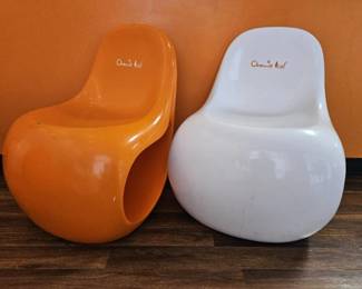 (2) Modern Futuristic Chairs