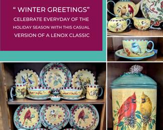 “Winter Greetings” Everyday Holiday Dinnerware by Lenox