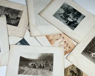 SALON DE 1892 | Unbound, prints from the Salon of 1892, Boussod, Valadon & Co, Paris & New York, comprising prints of works by Borchard, Kuehl, Dannat , Blayn, and others - h. 13.25 x w. 9.25 in (approx.)
