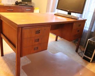 Vintage danish modern teak desk MCM mid century Modern 