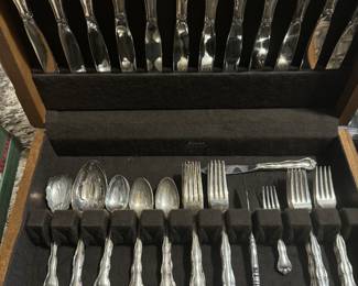 Rondo by Gorham Sterling Silver Flatware Set for11 + 
 Dinner Service 52 Pieces