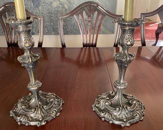 Tiffany & Co Sheffield Antique Candlesticks